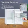 imageIgloo 16 CuFt Compact Refrigerator  Adjustable Thermostat Glass Shelves Includes Scraper Ice Cube Freezer Drip Tray  BlackWhite