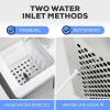 imageIgloo 44 lb Dual Purpose Ice Cube Maker ampamp Dispensing Shaver 12 Cubes Every 715 Minutes 44 Lbs Daily LED Touch Control Panel with Indicator Lights Includes Ice Basket ampamp Scoop Stainless SteelStainless Steel