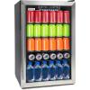 imageIgloo IBC35SS3A New And Improved 135Can Capacity Stainless Steel LEDLighted DoublePane Glass Door Beverage Center Refrigerator and Cooler for Soda Beer Wine and Water 35 Cu Ft41 CuFt