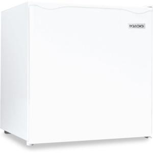 imageIgloo 16 CuFt Compact Refrigerator  Adjustable Thermostat Glass Shelves Includes Scraper Ice Cube Freezer Drip Tray  BlackWhite