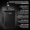 imageHomecraft Black Stainless Steel EasyDispensing Tap Beer Cooling System Kegerator Includes Reusable Growler CO2 Cartridges Removable Drip Tray ampamp Cleaning Kit Fresh for 30 DaysKegerator