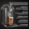imageHomecraft Black Stainless Steel EasyDispensing Tap Beer Cooling System Kegerator Includes Reusable Growler CO2 Cartridges Removable Drip Tray ampamp Cleaning Kit Fresh for 30 DaysMini Kegerator