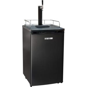 imageHomecraft Black Stainless Steel EasyDispensing Tap Beer Cooling System Kegerator Includes Reusable Growler CO2 Cartridges Removable Drip Tray ampamp Cleaning Kit Fresh for 30 DaysKegerator