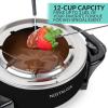 imageNostalgia 12Cup Electric Fondue Pot Set for Cheese ampamp Chocolate8 ColorCoded Forks Temperature ControlStainless Steel Kitchen Gadgets and Appliances for Hors dOeuvres and MoreBlack12 Cup Black