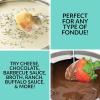 imageNostalgia 12Cup Electric Fondue Pot Set for Cheese ampamp Chocolate8 ColorCoded Forks Temperature ControlStainless Steel Kitchen Gadgets and Appliances for Hors dOeuvres and MoreBlack12 Cup Aqua
