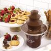 imageNostalgia 3 Tier Electric Chocolate Fondue Fountain Machine for Parties  Melts Cheese Queso Candy and Liqueur  Dip Strawberries Apple Wedges Vegetables and More  8Ounce  Brown