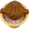 imageNostalgia Electric Ice Cream Maker  Old Fashioned Soft Serve Ice Cream Machine Makes Frozen Yogurt or Gelato in Minutes  Fun Kitchen Appliance  Brown  4 QuartSwirl Chocolate