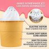 imageNostalgia Electric Ice Cream Maker  Old Fashioned Soft Serve Ice Cream Machine Makes Frozen Yogurt or Gelato in Minutes  Fun Kitchen Appliance  Brown  4 QuartSwirl Vanilla