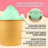 imageNostalgia Electric Ice Cream Maker  Old Fashioned Soft Serve Ice Cream Machine Makes Frozen Yogurt or Gelato in Minutes  Fun Kitchen Appliance  Brown  4 QuartSwirl Mint