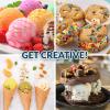 imageNostalgia Electric Ice Cream Maker  Old Fashioned Soft Serve Ice Cream Machine Makes Frozen Yogurt or Gelato in Minutes  Fun Kitchen Appliance  Brown  4 QuartSwirl Strawberry