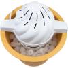 imageNostalgia Electric Ice Cream Maker  Old Fashioned Soft Serve Ice Cream Machine Makes Frozen Yogurt or Gelato in Minutes  Fun Kitchen Appliance  Brown  4 QuartSwirl Vanilla