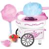 imageNostalgia Cotton Candy Machine  Retro Cotton Candy Machine for Kids with 2 Reusable Cones 1 Sugar Scoop and 1 Extractor Head  WhiteWhite