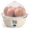 imageNostalgia My Keto Electric Large HardBoiled Egg Cooker 7 Capacity Poached Scrambled Omelets Whites Sandwiches for Keto ampamp LowCarb Diets GarlicGarlic