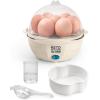 imageNostalgia My Keto Electric Large HardBoiled Egg Cooker 7 Capacity Poached Scrambled Omelets Whites Sandwiches for Keto ampamp LowCarb Diets GarlicGarlic