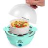 imageNostalgia MyMini 7 Egg Cooker makes 7 soft medium or hard boiled eggs egg bowls includes egg white separator Teal
