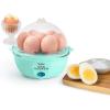 imageNostalgia MyMini 7 Egg Cooker makes 7 soft medium or hard boiled eggs egg bowls includes egg white separator Teal