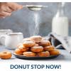imageNostalgia MyMini Donut Maker 3 Mini Treats Kid Friendly Bakery for Desserts Snacks Breakfast Ice and Frost Your Own Compact and Lightweight BlueBlue Orbital Donut
