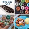 imageNostalgia MyMini Donut Maker 3 Mini Treats Kid Friendly Bakery for Desserts Snacks Breakfast Ice and Frost Your Own Compact and Lightweight BlueBlue Orbital Donut