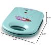 imageNostalgia MyMini Donut Maker 3 Mini Treats Kid Friendly Bakery for Desserts Snacks Breakfast Ice and Frost Your Own Compact and Lightweight BlueDesert Maker