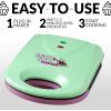 imageNostalgia MyMini Donut Maker 3 Mini Treats Kid Friendly Bakery for Desserts Snacks Breakfast Ice and Frost Your Own Compact and Lightweight BlueOriginal