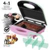 imageNostalgia MyMini Donut Maker 3 Mini Treats Kid Friendly Bakery for Desserts Snacks Breakfast Ice and Frost Your Own Compact and Lightweight BlueOriginal