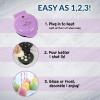 imageNostalgia MyMini Donut Maker 3 Mini Treats Kid Friendly Bakery for Desserts Snacks Breakfast Ice and Frost Your Own Compact and Lightweight BluePurple Cake Pop