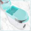 imageNostalgia MyMini Single Coffee Maker Brews KCup ampamp Other Pods Serves up to 14 Ounces Tea Chocolate Hot Cider Lattes Reusable Filter Basket Included LavenderAqua