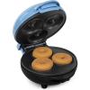 imageNostalgia MyMini Donut Maker 3 Mini Treats Kid Friendly Bakery for Desserts Snacks Breakfast Ice and Frost Your Own Compact and Lightweight BlueBlue Orbital Donut