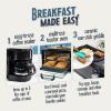 imageNostalgia 3in1 Retro Breakfast Station  Includes 5 Cup Coffee Maker NonStick Ceramic Griddle and 4Slice Toaster Oven  BuiltIn Timer Reusable Coffee Filter SpaceSaving Design  PinkBlack