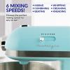 imageNostalgia Classic Retro Professional 35 Qt Stand Mixer with Tilt Head and Stainless Steel Bowl SixSpeed Includes Dough Hooks and Beaters Aqua