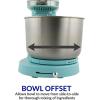 imageNostalgia Classic Retro Professional 35 Qt Stand Mixer with Tilt Head and Stainless Steel Bowl SixSpeed Includes Dough Hooks and Beaters Aqua