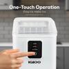 imageIgloo SelfCleaning Countertop Ice Maker  Compact and Portable  Creates 26 lbs Per Day 8 Pieces Ready Every 78 Minutes  Includes Ice Scoop and Basket  AquaWhite