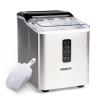 imageIgloo SelfCleaning Countertop Ice Maker  Compact and Portable  Creates 26 lbs Per Day 8 Pieces Ready Every 78 Minutes  Includes Ice Scoop and Basket  AquaStainless Steel