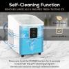 imageIgloo SelfCleaning Countertop Ice Maker  Compact and Portable  Creates 26 lbs Per Day 8 Pieces Ready Every 78 Minutes  Includes Ice Scoop and Basket  AquaWhite