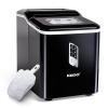 imageIgloo SelfCleaning Countertop Ice Maker  Compact and Portable  Creates 26 lbs Per Day 8 Pieces Ready Every 78 Minutes  Includes Ice Scoop and Basket  AquaBlack