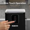 imageIgloo SelfCleaning Countertop Ice Maker  Compact and Portable  Creates 26 lbs Per Day 8 Pieces Ready Every 78 Minutes  Includes Ice Scoop and Basket  AquaBlack