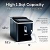imageIgloo SelfCleaning Countertop Ice Maker  Compact and Portable  Creates 26 lbs Per Day 8 Pieces Ready Every 78 Minutes  Includes Ice Scoop and Basket  AquaBlack