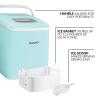 imageIgloo SelfCleaning Countertop Ice Maker  Compact and Portable  Creates 26 lbs Per Day 8 Pieces Ready Every 78 Minutes  Includes Ice Scoop and Basket  AquaAqua Original
