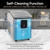 imageIgloo SelfCleaning Countertop Ice Maker  Compact and Portable  Creates 26 lbs Per Day 8 Pieces Ready Every 78 Minutes  Includes Ice Scoop and Basket  AquaStainless Steel