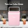 imageIgloo SelfCleaning Countertop Ice Maker  Compact and Portable  Creates 26 lbs Per Day 8 Pieces Ready Every 78 Minutes  Includes Ice Scoop and Basket  AquaPink