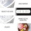imageIgloo SelfCleaning Countertop Ice Maker  Compact and Portable  Creates 26 lbs Per Day 8 Pieces Ready Every 78 Minutes  Includes Ice Scoop and Basket  AquaStainless Steel