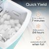 imageIgloo SelfCleaning Countertop Ice Maker  Compact and Portable  Creates 26 lbs Per Day 8 Pieces Ready Every 78 Minutes  Includes Ice Scoop and Basket  AquaAqua