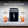 imageIgloo SelfCleaning Countertop Ice Maker  Compact and Portable  Creates 26 lbs Per Day 8 Pieces Ready Every 78 Minutes  Includes Ice Scoop and Basket  AquaBlack