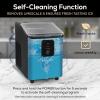 imageIgloo SelfCleaning Countertop Ice Maker  Compact and Portable  Creates 26 lbs Per Day 8 Pieces Ready Every 78 Minutes  Includes Ice Scoop and Basket  AquaBlack