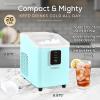 imageIgloo SelfCleaning Countertop Ice Maker  Compact and Portable  Creates 26 lbs Per Day 8 Pieces Ready Every 78 Minutes  Includes Ice Scoop and Basket  AquaAqua