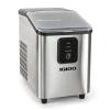 imageIgloo SelfCleaning Countertop Ice Maker  Compact and Portable  Creates 26 lbs Per Day 8 Pieces Ready Every 78 Minutes  Includes Ice Scoop and Basket  AquaStainless Steel