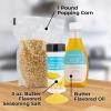imageNostalgia Premium 4Ounce Popcorn AllInOne Bag  Includes Kernels Butter Flavored Coconut Oil and Seasoning Salt  Pack of 241 Pound Pack of 2