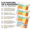 imageNostalgia Premium 4Ounce Popcorn AllInOne Bag  Includes Kernels Butter Flavored Coconut Oil and Seasoning Salt  Pack of 2412 Pound Pack of 2