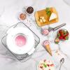 imageNostalgia Electric Ice Cream Maker with 2Qt Double Insulated Gel Canister ampamp Stainless Steel Base  Makes Sorbet Soft Serve and Frozen Yogurt  AquaStainless White