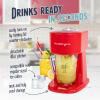 imageNostalgia Retro 40Ounce Frozen Beverage Station  Slushie Machine and Ice Shaver with Automatic Mixing for Soda Cocktails and Margaritas  Easy ampamp Safe Use  AquaRed